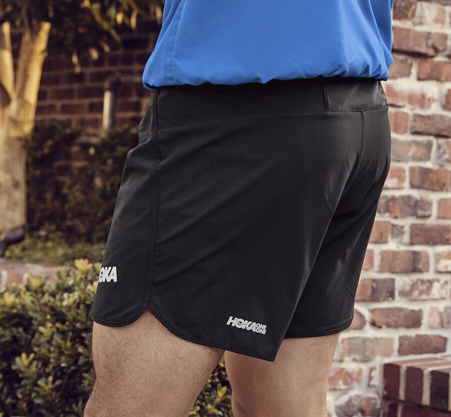 Hoka One One Shorts Mens Black - Performance - 82035TPFN